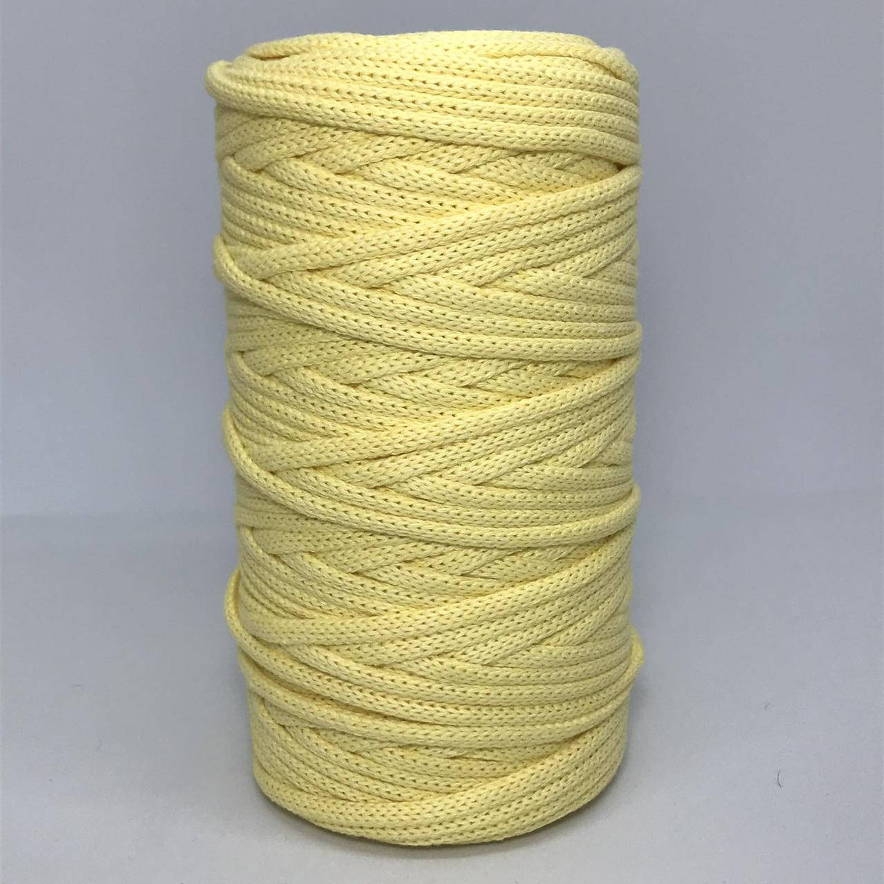 

Шнур премиум коттон 5мм Бледно-жёлтый, Желтый