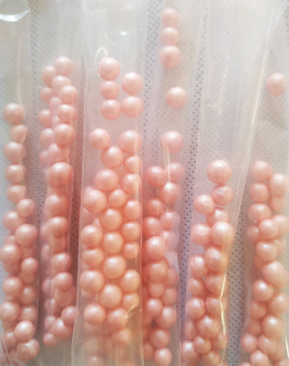 

Кульки цукрові перламутрові РОЖЕВІ д 5 мм, Розовый