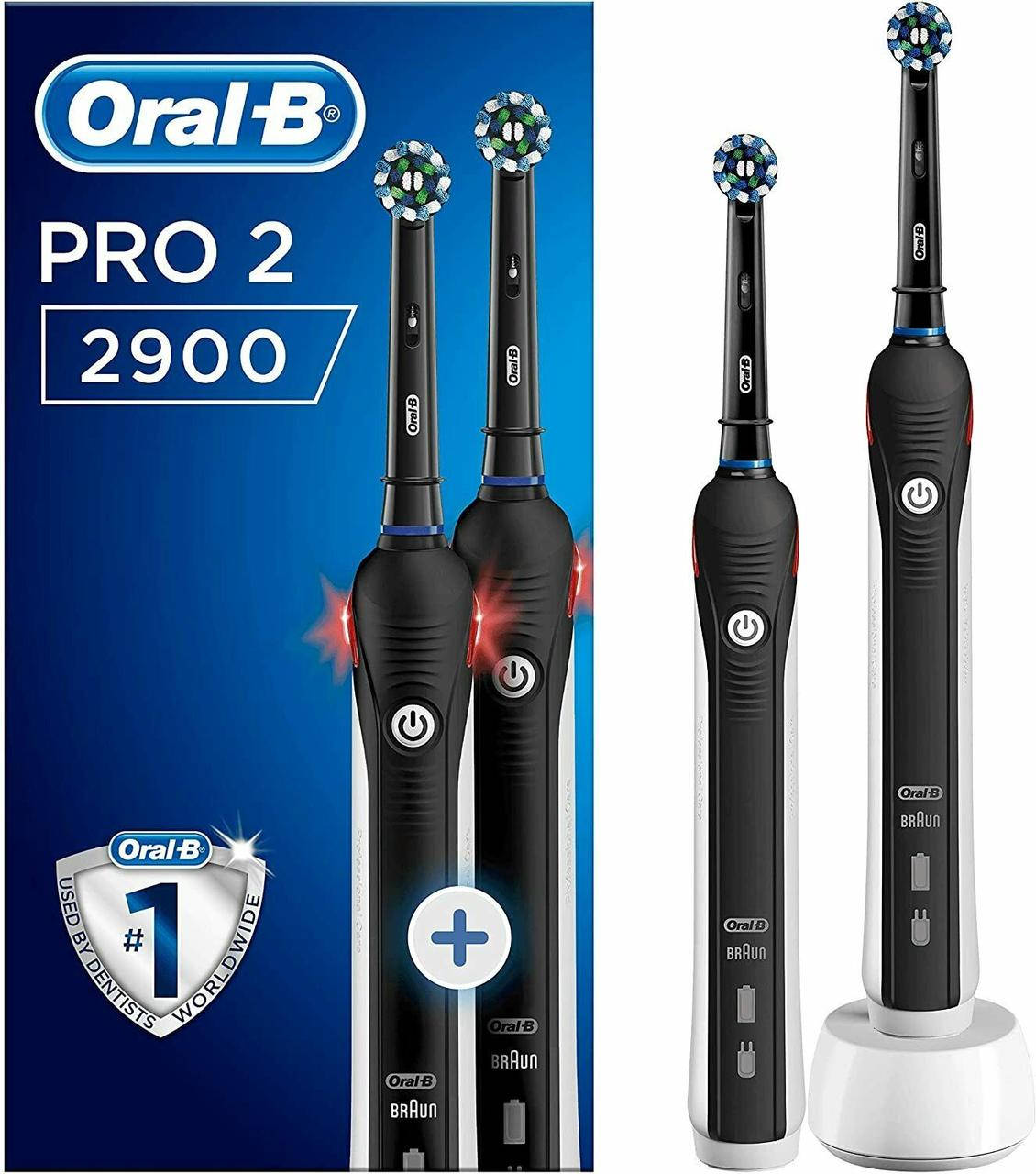 

Набор электрических зубных щеток BRAUN Oral-B PRO2 2900 Black Black