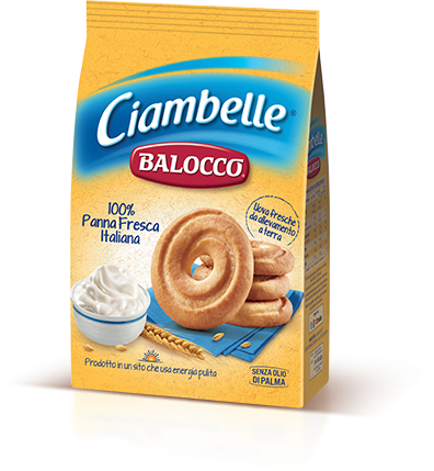 

Печиво бісквітне з кремом і свіжими яйцями Ciambelle Чиамбелле BALOCCO 0,350 грм