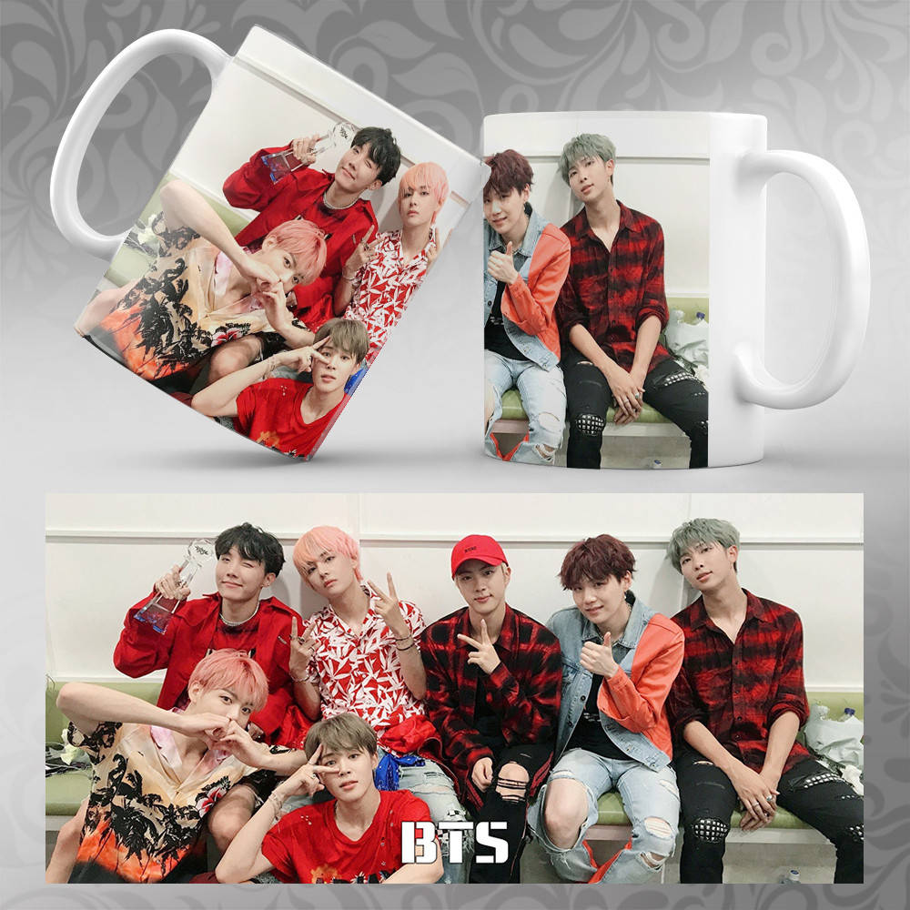 

Чашка K-Pop BTS 075, Белый