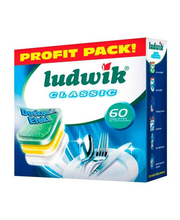 

Таблетки для посудомоечных машин Ludwik Classik Profi , 60 штук Людвик