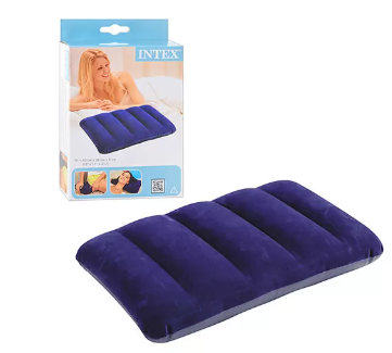 

Подушка надувная Intex флокированная, 43*28*9см, 68672, Синий