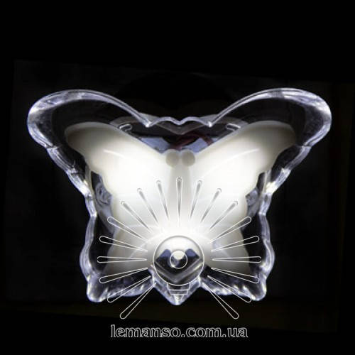 

Ночник Lemanso Бабочка белый 3 LED / NL100