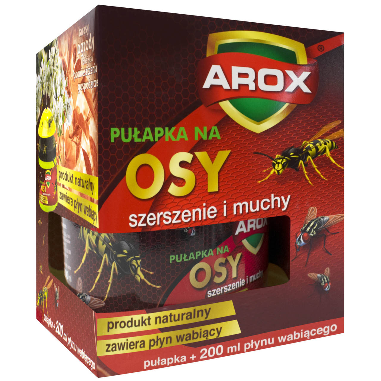 

Ловушка для ос, шершней и мух + атрактант Arox 200 мл