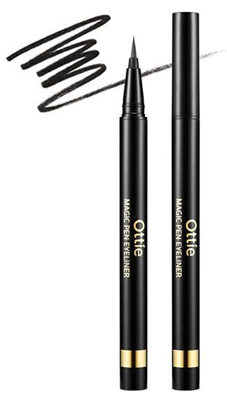 

Подводка-фломастер для глаз Ottie Magic Pen Eyeliner Black 0,5 г, Черный