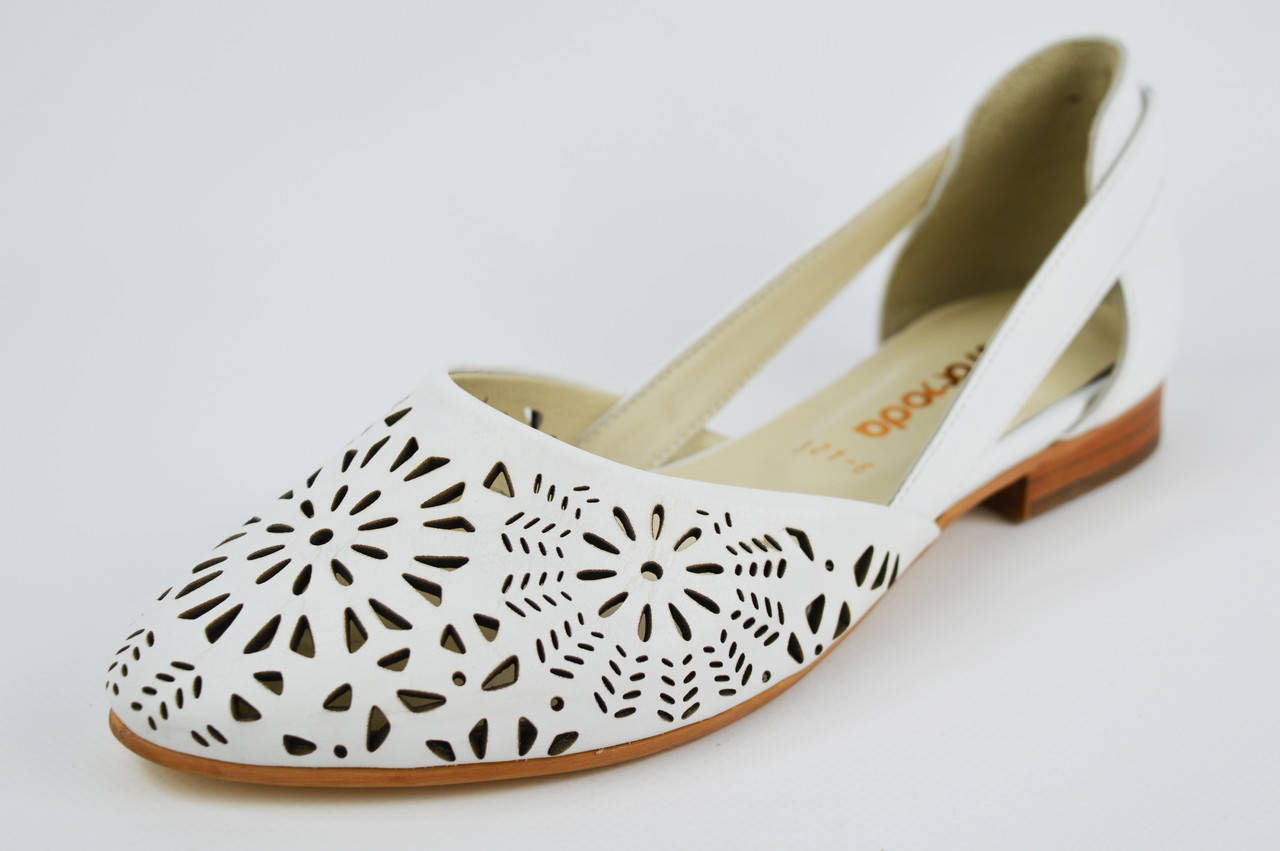 

Балетки Evromoda 286186 42 Белые кожа