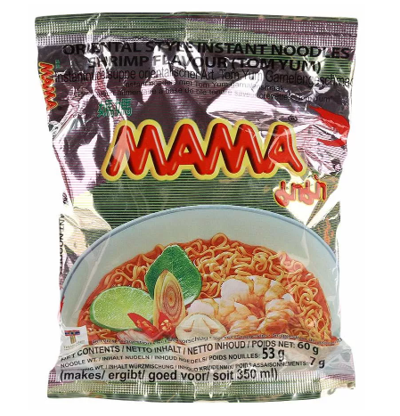 

Лапша быстрого приготовления Том Ям с вкусом креветки MAMA 60 г