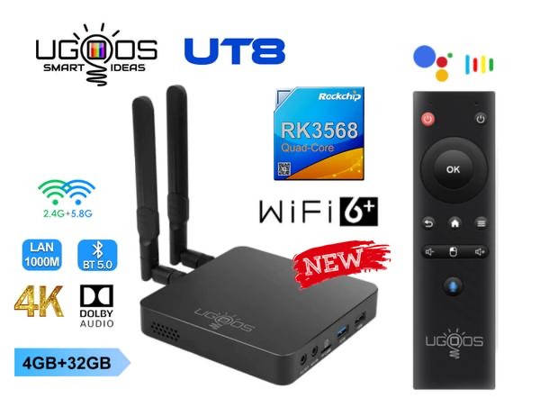 

⫸Smart TV Ugoos UT8 4гб/32gb RK3568 tv bo СмартТВ android Android