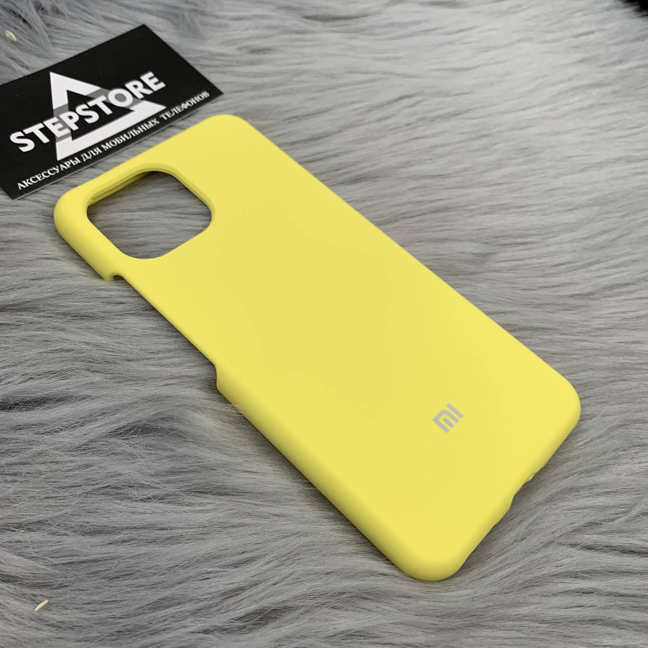 

Чехол Silicone Case Full 360 для Xiaomi Mi 11 lite с микрофиброй закрытым низом, Желтый