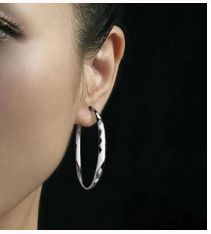 

Серьги-Конго / Серьги-Кольца из Серебра. Диаметр 6 см.