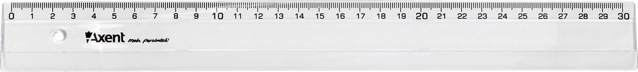 

Лінійка пласт. прозор. 30см "Axent" №7330 кульк.руч(20)(100)(500)