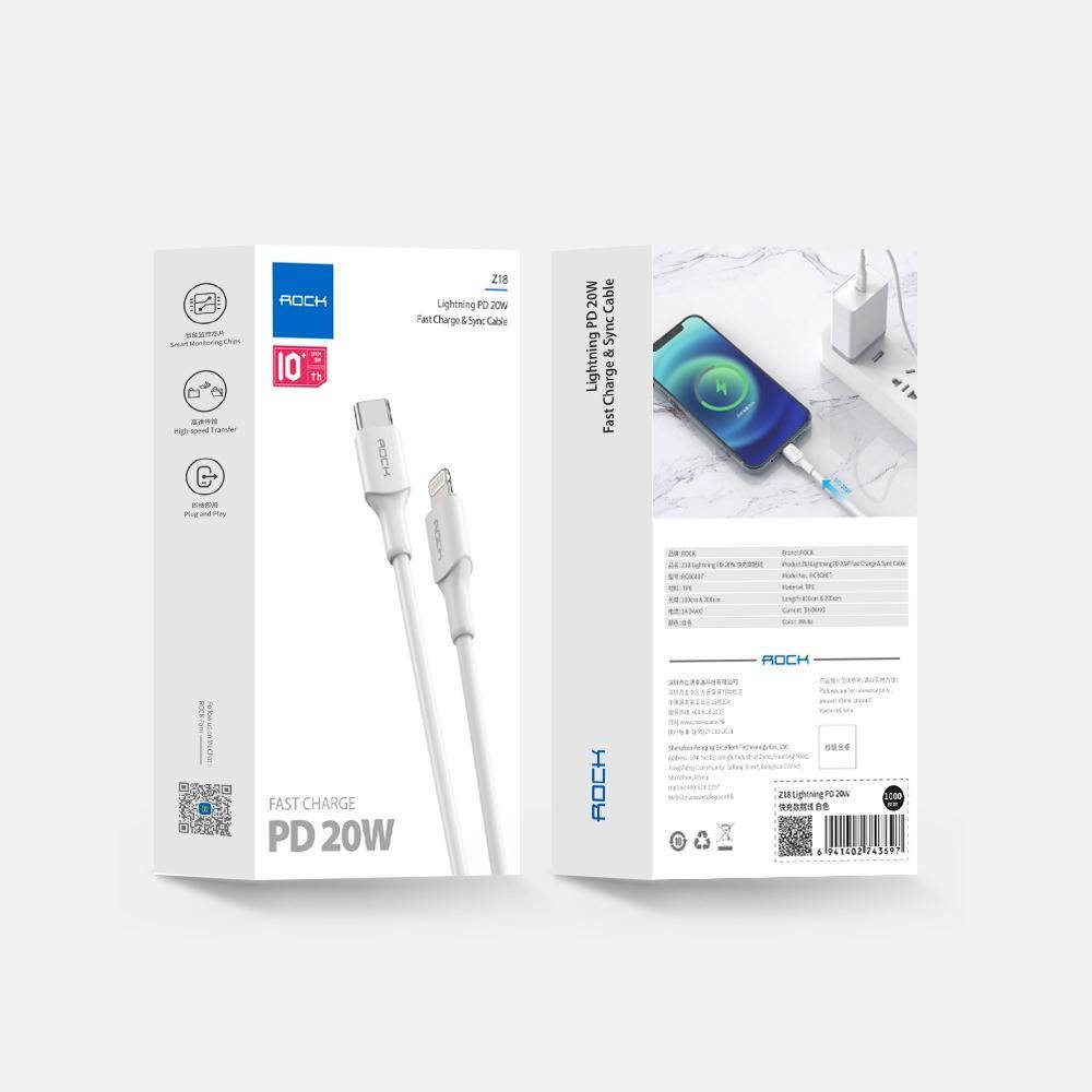 

Кабель зарядки для iPhone Type-C PD 20W 3A