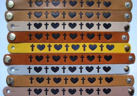 

Браслет христианский Крестик Сердце