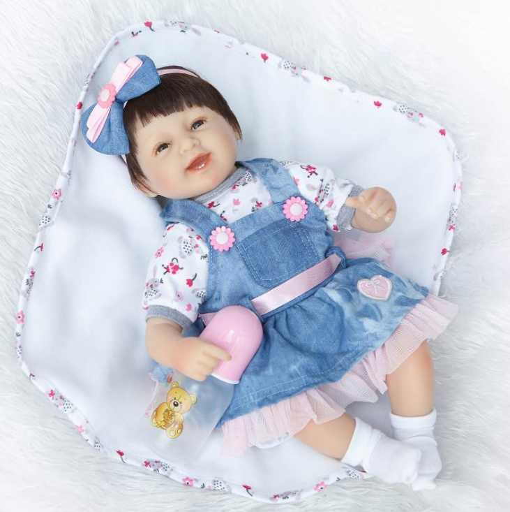 

Силиконовая Коллекционная Кукла Реборн Reborn Девочка ( Виниловая Кукла ) Высота 42 см