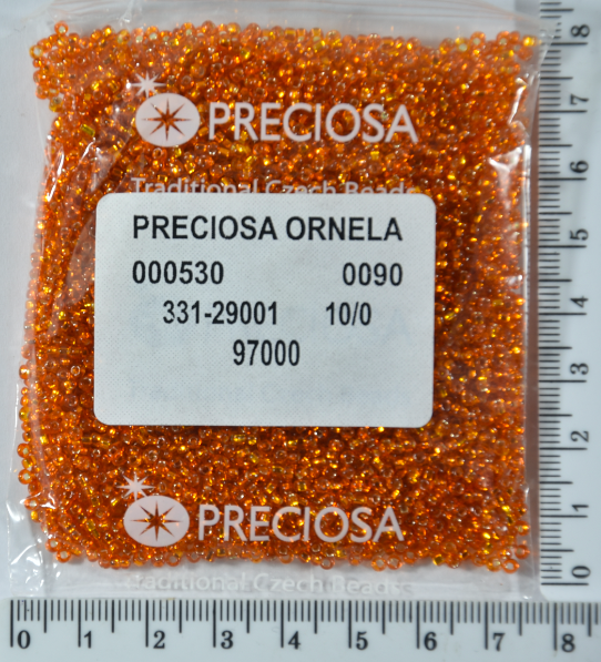 

Бисер PRECIOSA №10/0 блестящ №97000 пакет 50 грамм уп=1пакет