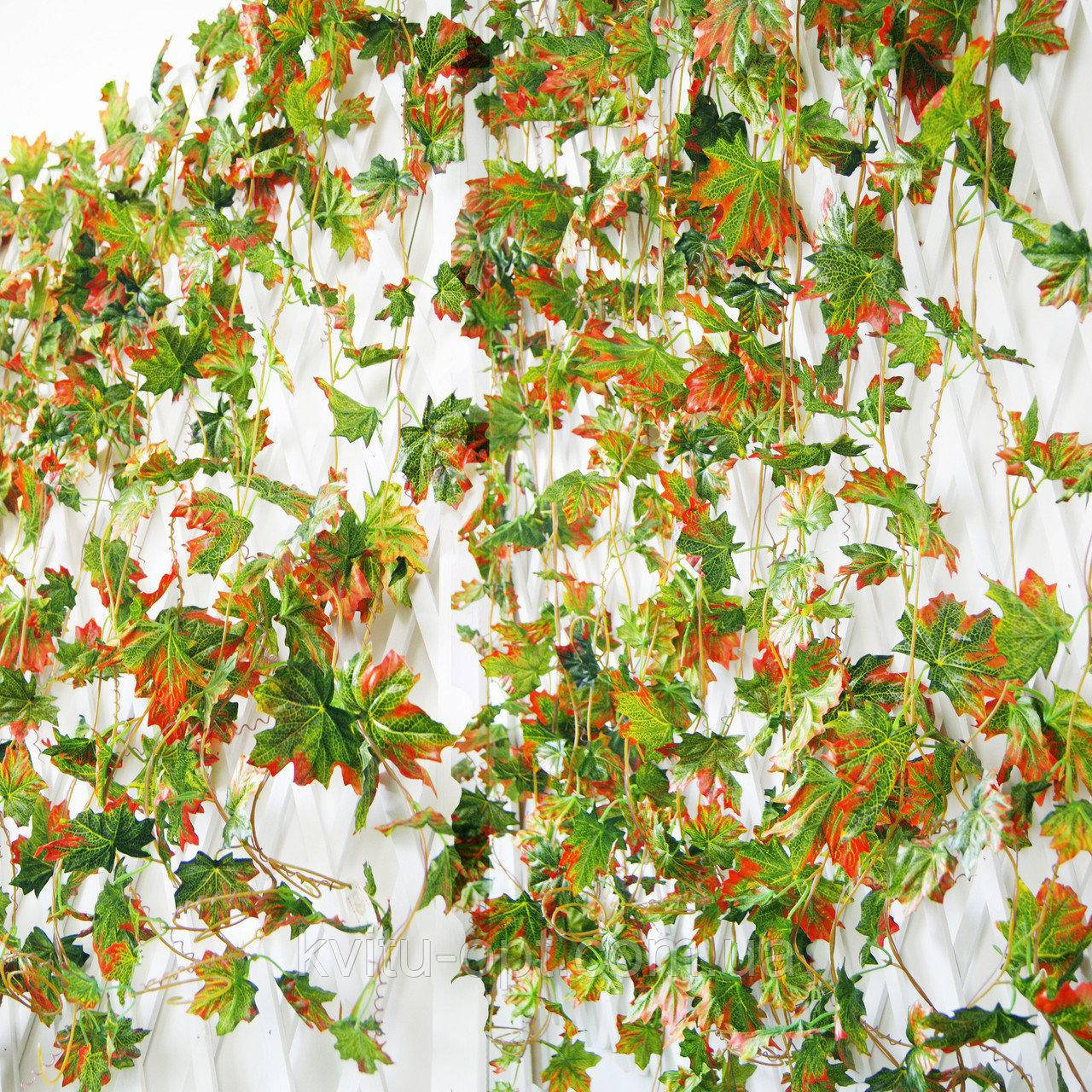 

Лиана искусственная 14 метров клён, осень, Оранжевый
