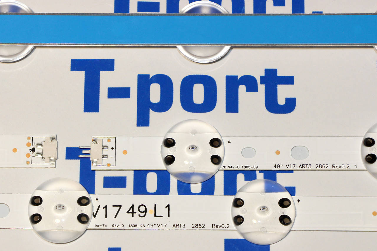 

Комплект подсветки LG 49″ V17 ART3 2862 Rev0.2 (V1749L1+V1749R1)