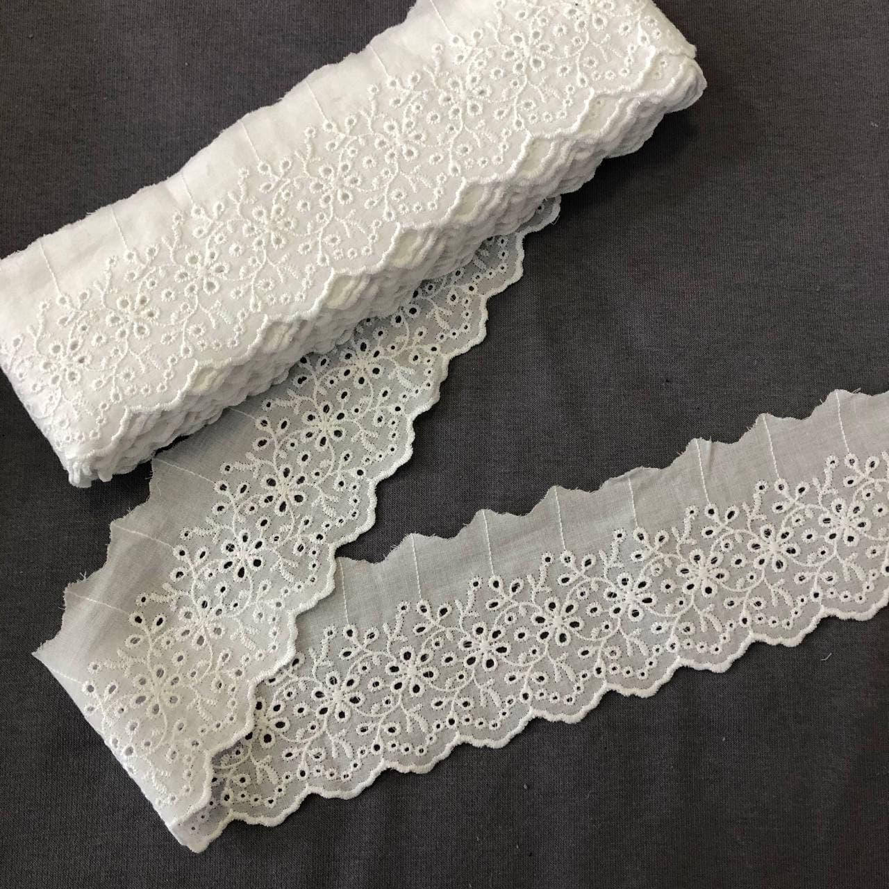 

Прошва білого кольору 7 см