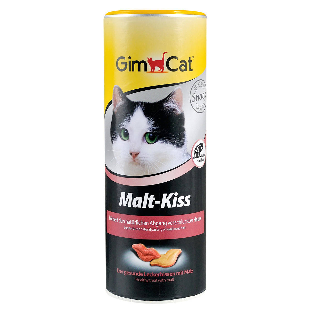 

GimCat Malt-Kiss 450г/600шт Вітамінізовані ласощі з солодом для виведення шерсті з шлунку котів