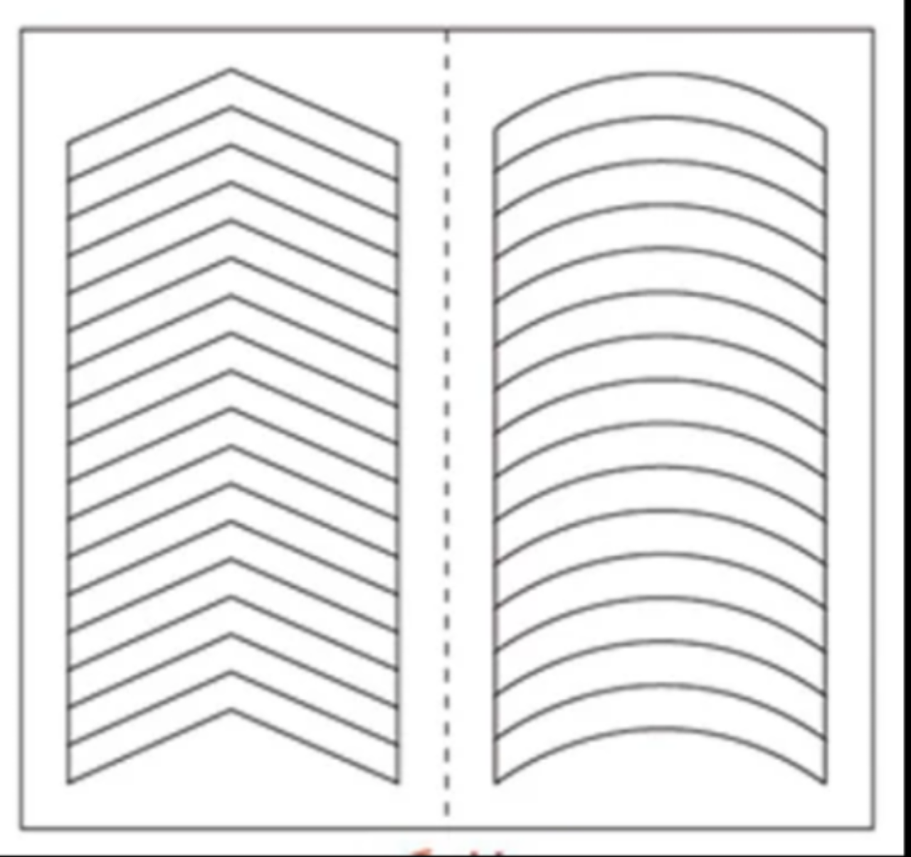 

Наклейки трафарет для французского маникюра для дизайна ногтей. 06