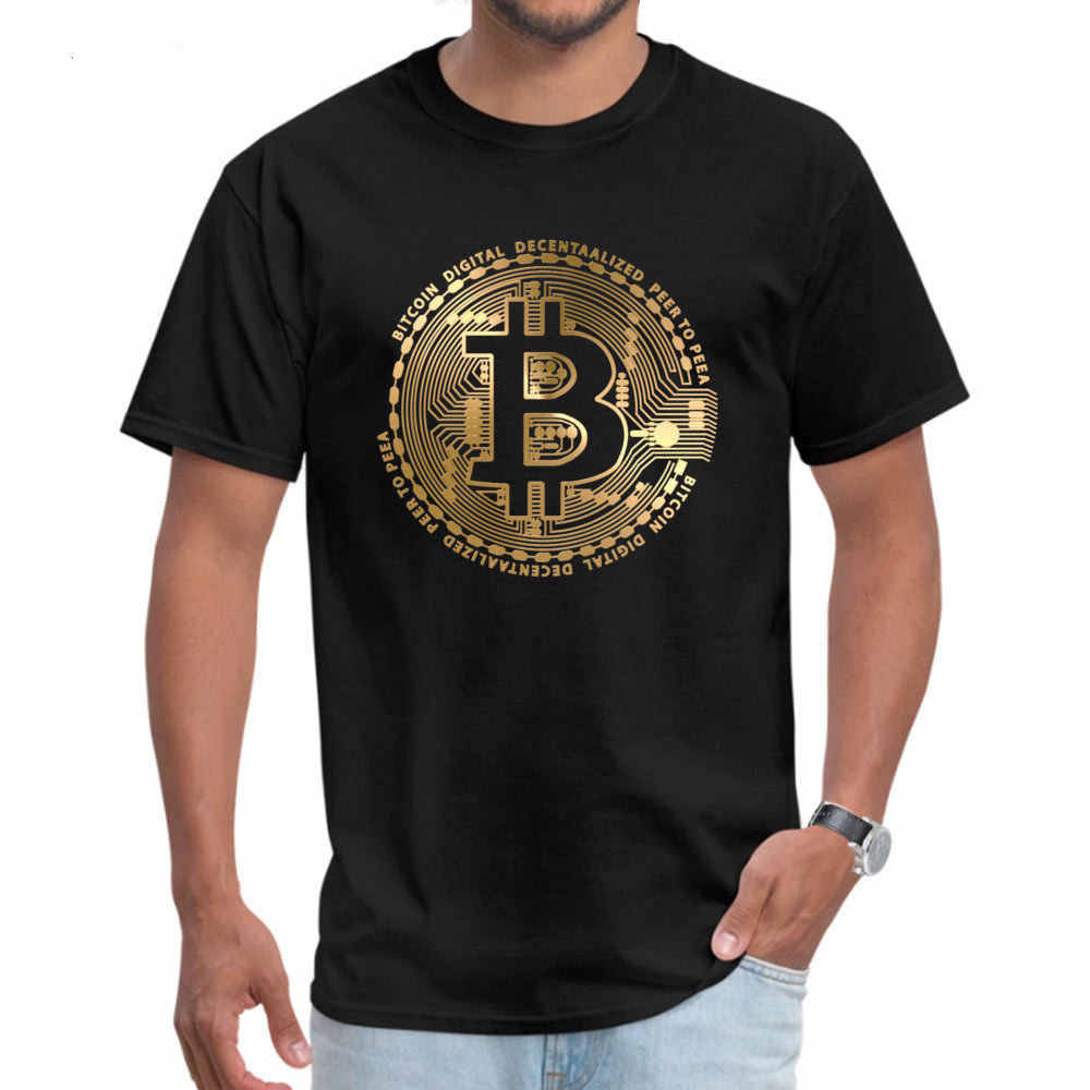 

Футболка BITCOIN, золотистый принт