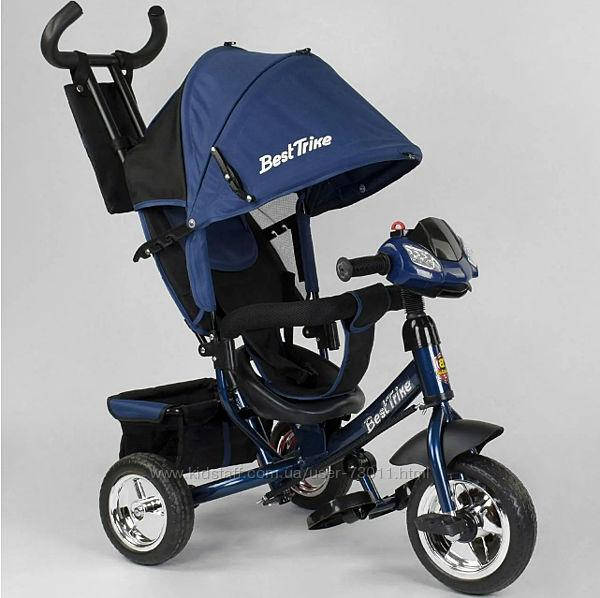 

Велосипед Best Trike 6588 - 27-136 С ФАРОЙ свет и звуки СИНИЙ