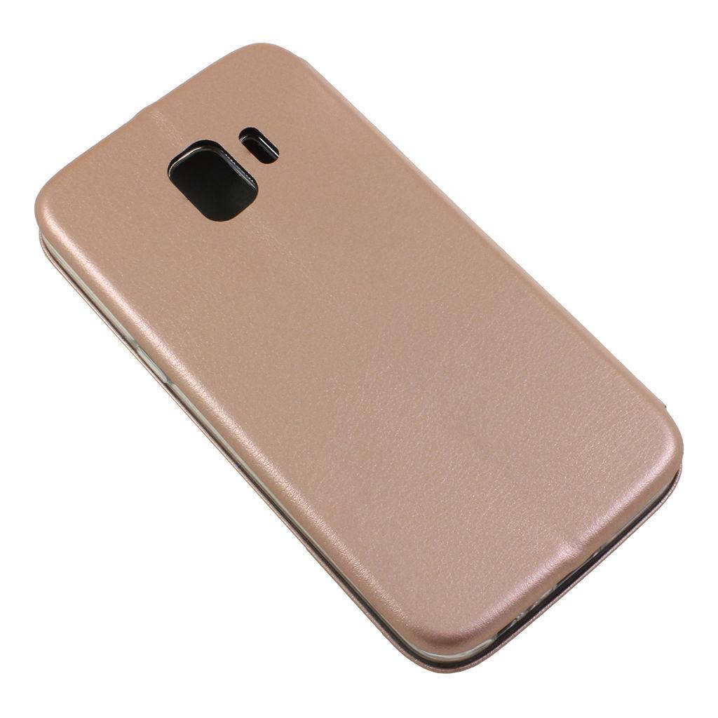 

Чехол книжка Samsung J2 Core J260 Розовое золото цвет \ чехол - книга Самсунг J260 магнитная отдел для карты