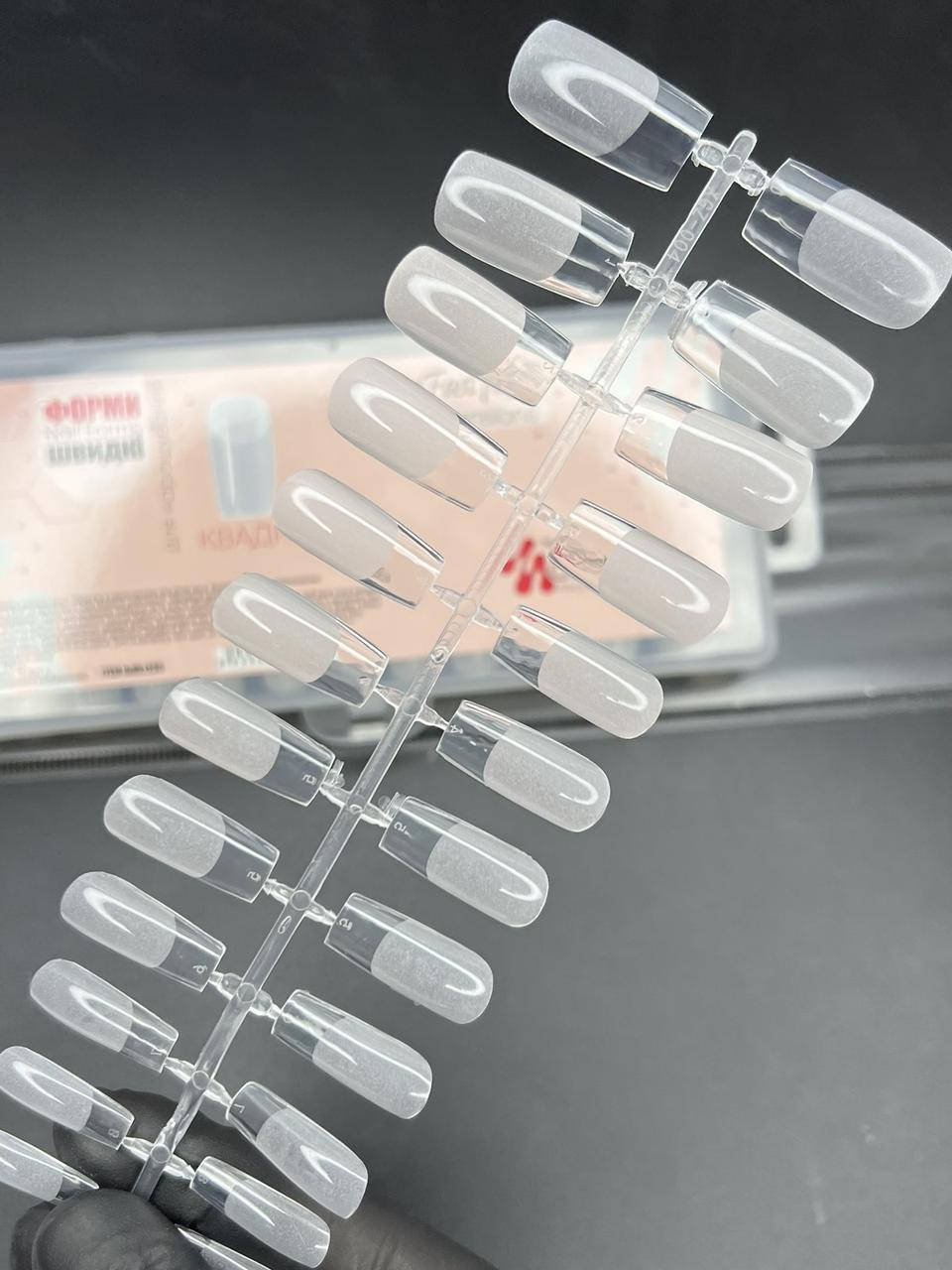 

ТИПСЫ NAILS MOLEKULA ГЕЛЕВЫЕ ДЛЯ НАРАЩИВАНИЯ НОГТЕЙ 240 ШТ., КВАДРАТ, ПРОЗРАЧНЫЕ