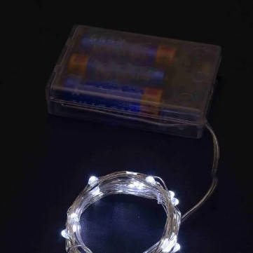 

Гирлянда Роса на батарейках 20 LED Белый, 200 см, прозрачный провод (1975-03)