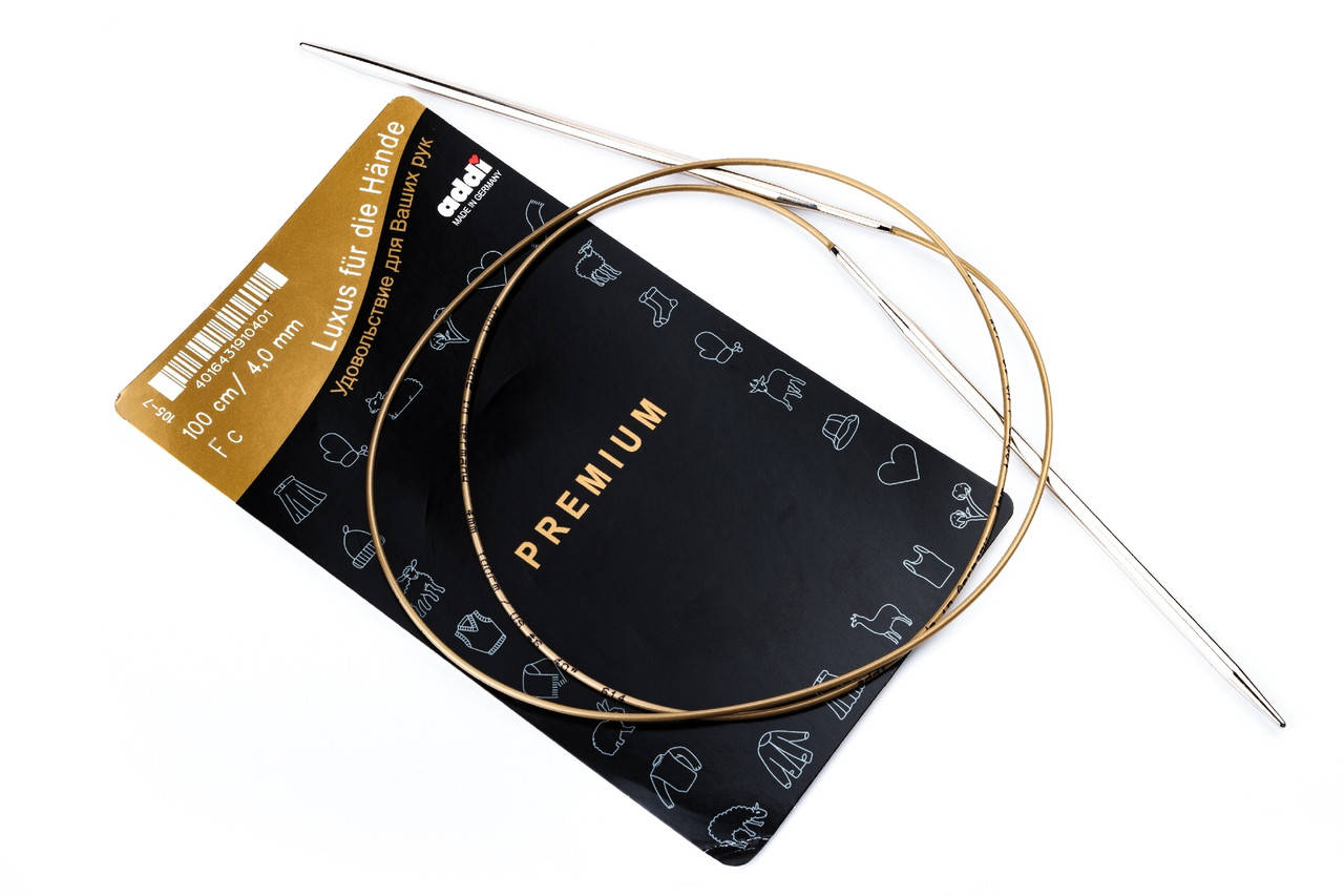 

Addi 105-7/100-4.00 Спицы круговые супергладкие, 100 см, 4.00 мм