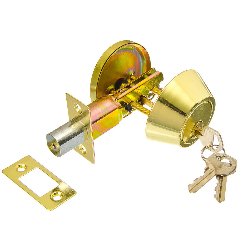 

Замок врезной Deadbolt-101 (К-19) золото