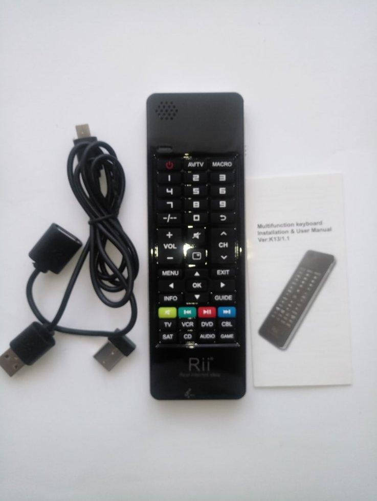 

Air Mouse Клавиатура Rii Mini i13 RT-MWK13 ( обучаемый + микрофон и динамик ), Черный