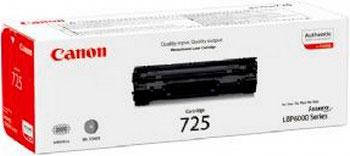 

Картридж Canon 725, Black, LBP-6000/6020, MF3010, 1.6k, OEM (3484B002)