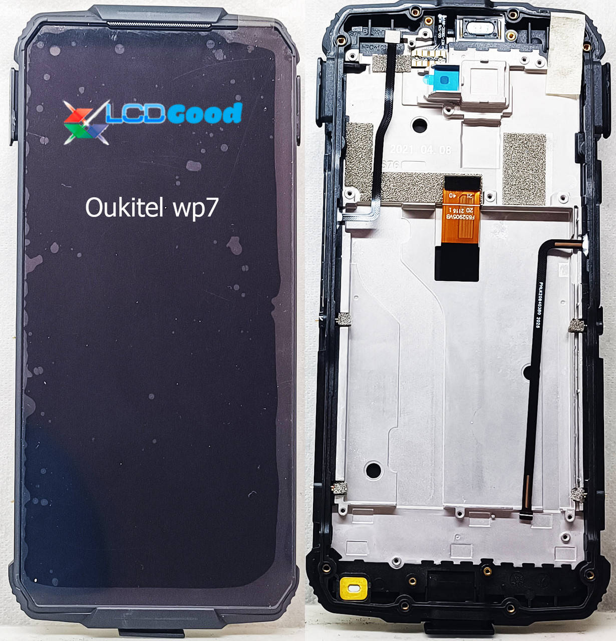 

Модуль ( дисплей + сенсор + рамка ) Oukitel WP7 Чорний, Черный