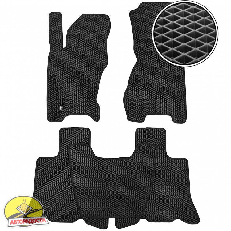 

Коврики EVA в салон Jeep Grand Cherokee WJ 1999-2004 черные, Черный