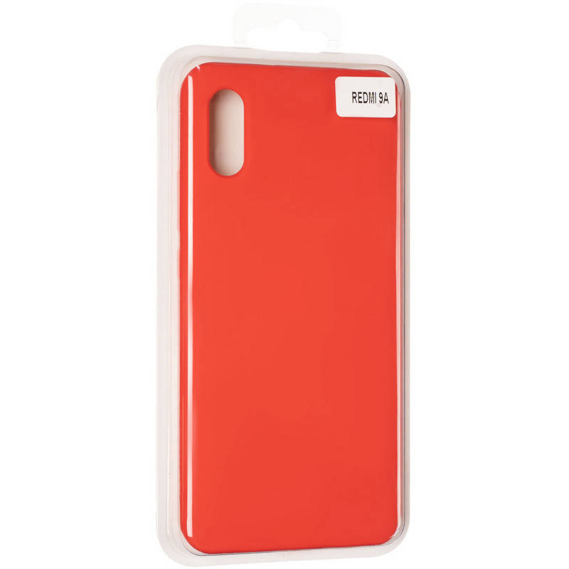 

Чехол накладка с микрофиброй Redmi 9a \ Чехол накладка для Редми 9А \ Чехол - накладка Redmi 9A красный цвет