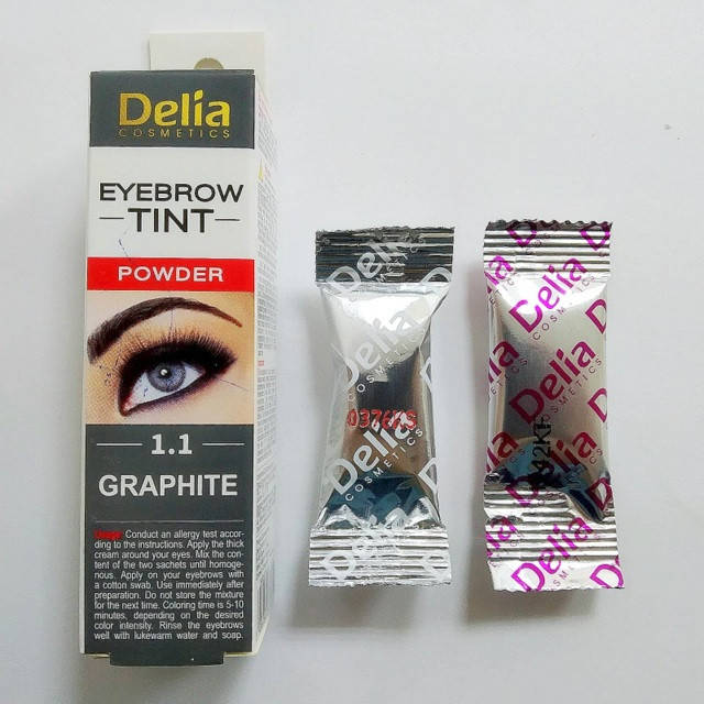 

Краска для бровей на основе хны Delia Cosmetics Henna 2 гр Графитовый