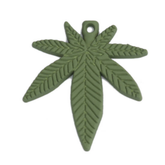 

Подвеска Finding Листок канабиса конопли Зелёный 25 мм x 22 мм