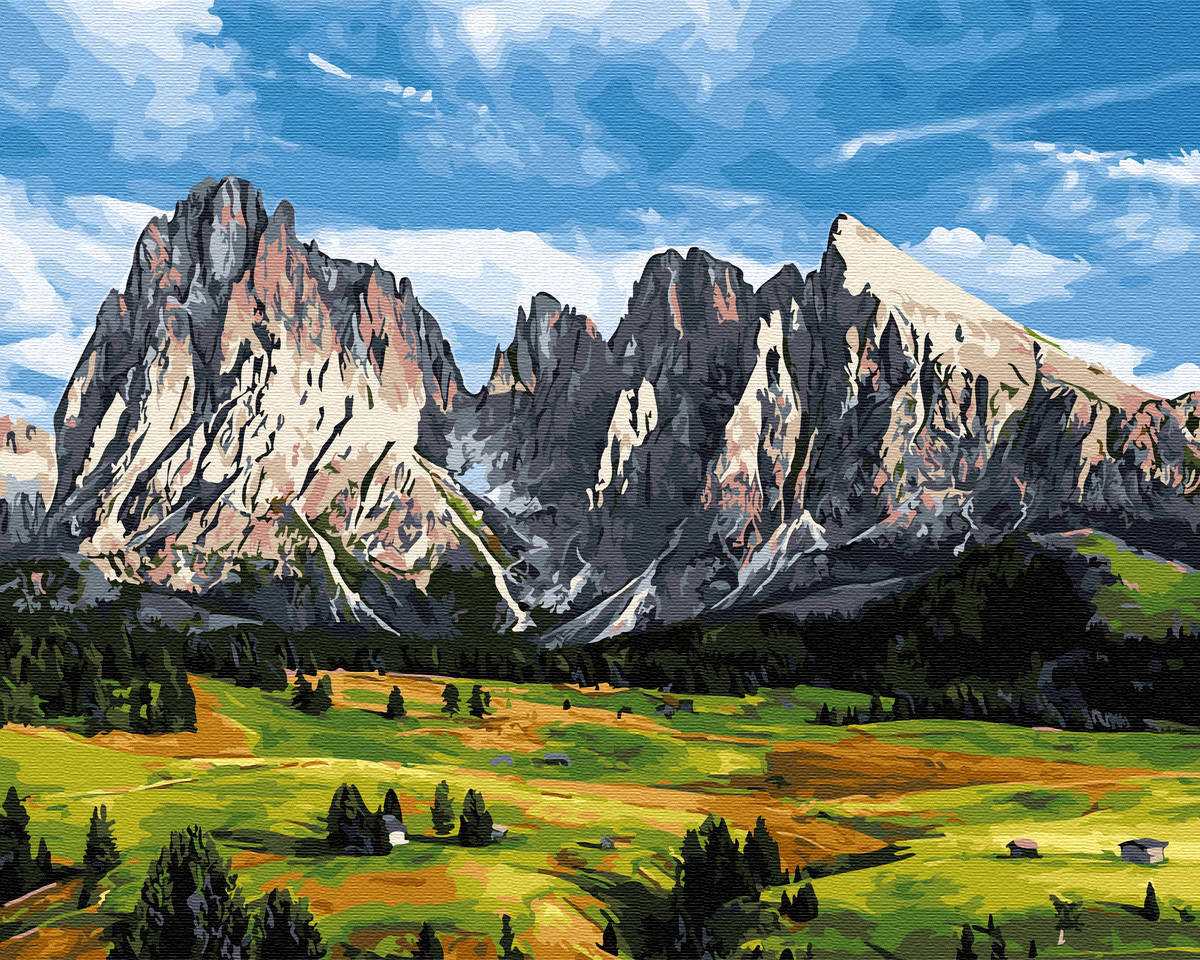 

Картины по номерам 40×50 см. Горный пейзаж Brushme