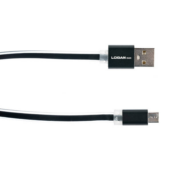 

LOGAN USB 2.0 A - Micro USB 2.0 B, 1м (EL117-010BK)