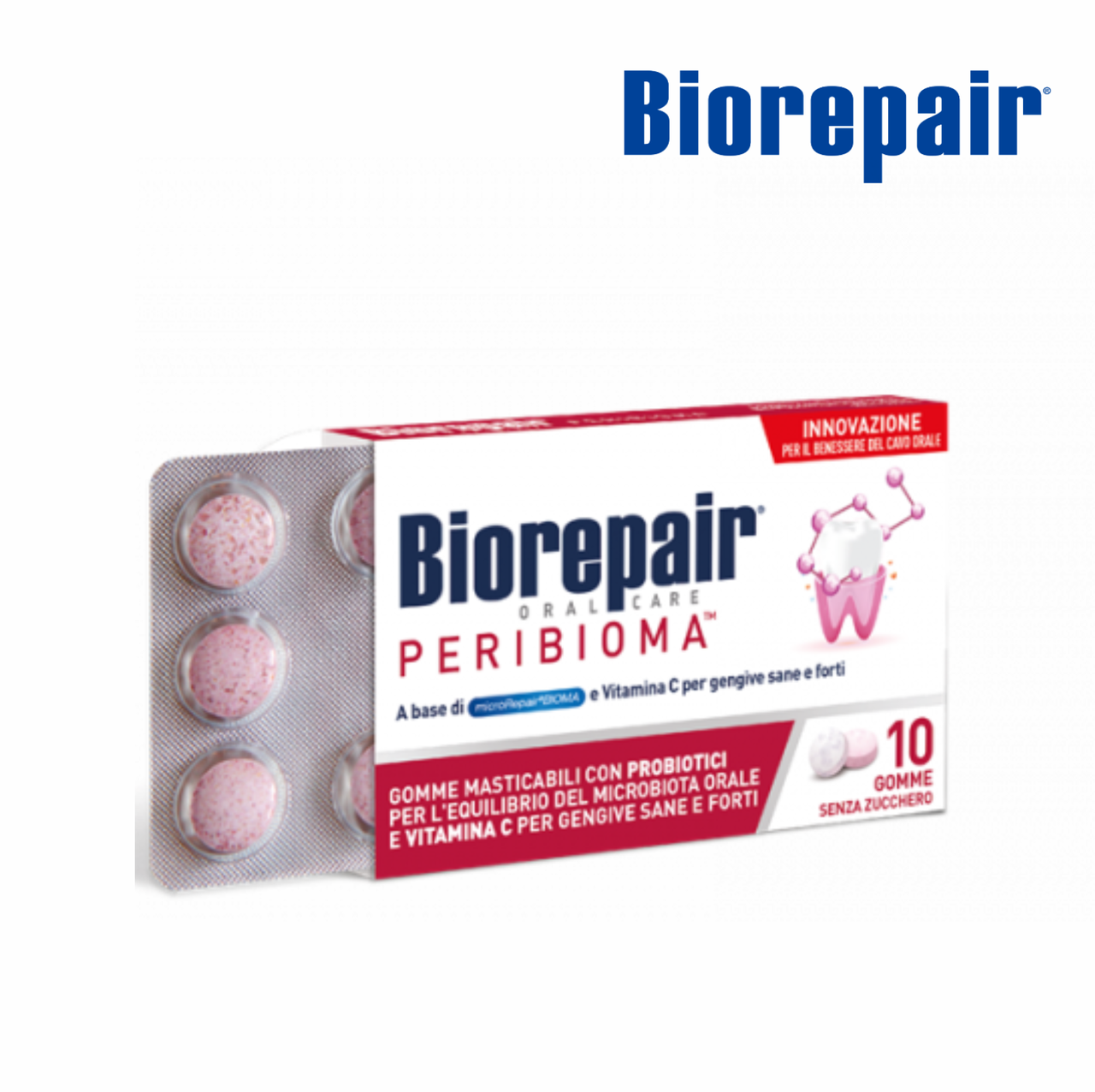 

Жевательная резинка Biorepair Peribioma 10 шт