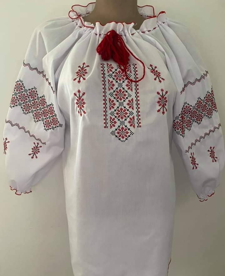 

Вышиванка блуза батал 54, Белый