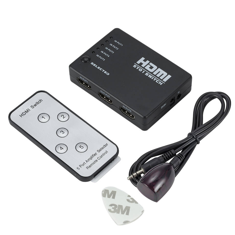 

Коммутатор HDMI 1080P switch переключатель 5 на 1 свич сплиттер