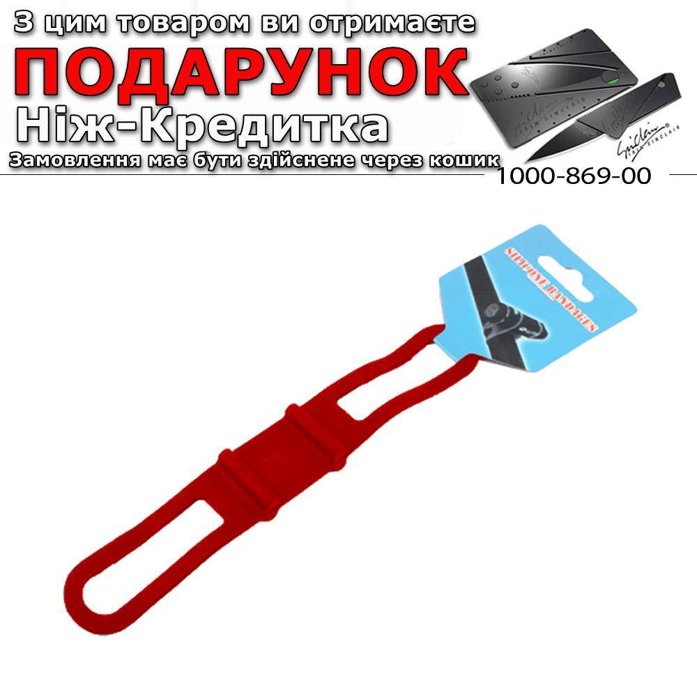 

Силиконовое универсальное крепление фонаря на руль велосипеда Красный