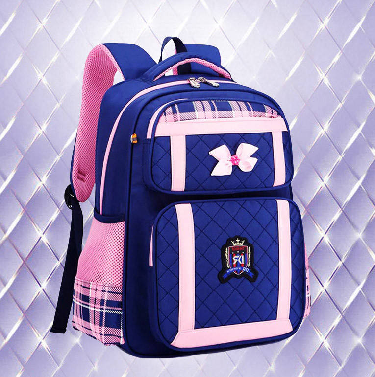 

Рюкзак школьный ортопедический | портфель сине-розовый в школу девочке 1-2-3 класс, 7-8-9 лет