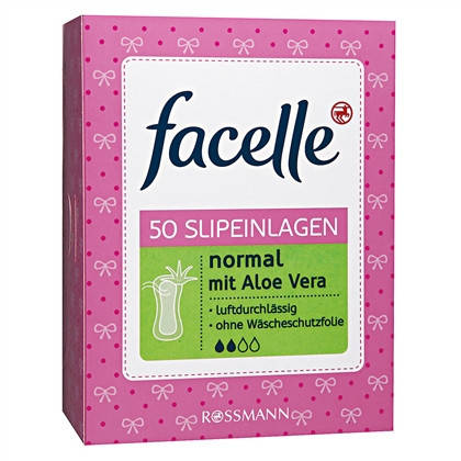 

facelle Slipeinlagen normal mit Aloe Vera - Ежедневные прокладки с Алое вера, 50 шт.