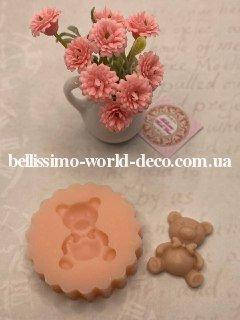 

Силиконовый Молд (форма) "Мишка", 2,2смх1,7см