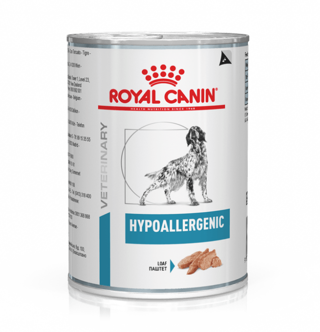 

Royal Canin Hypoallergenic Гіпоалердженік Канін консерва 0,4 кг