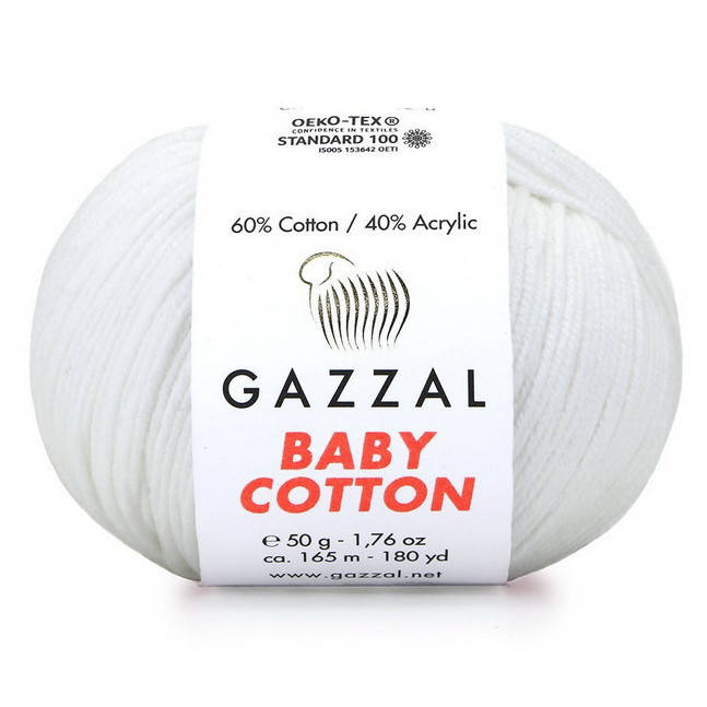 

3410 Пряжа Gazzal Baby Cotton